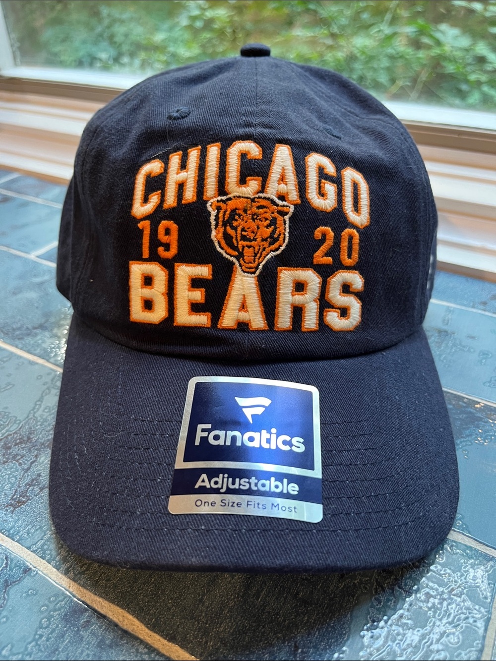Fanatics Chicago Bears Navy and Orange Embroidered Cap